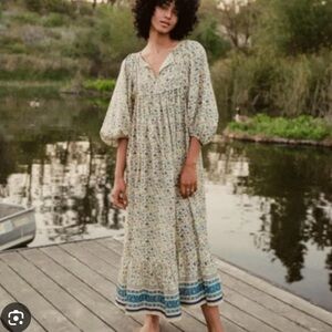 Christy Dawn Paisley Dress - Larkspur Ditsy Field - Size Small